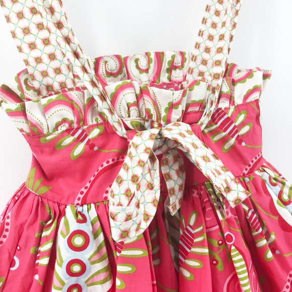 ❌SOLD❌JELLY the PUG 🌺Paisley Sassy Ruffled Dress - Picture 5 of 10